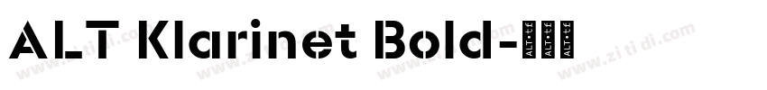 ALT Klarinet Bold字体转换